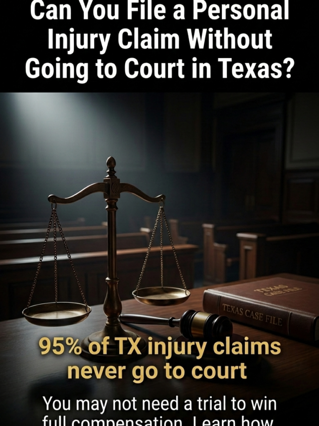 Can You File a Personal Injury Claim Without Going to Court in Texas?