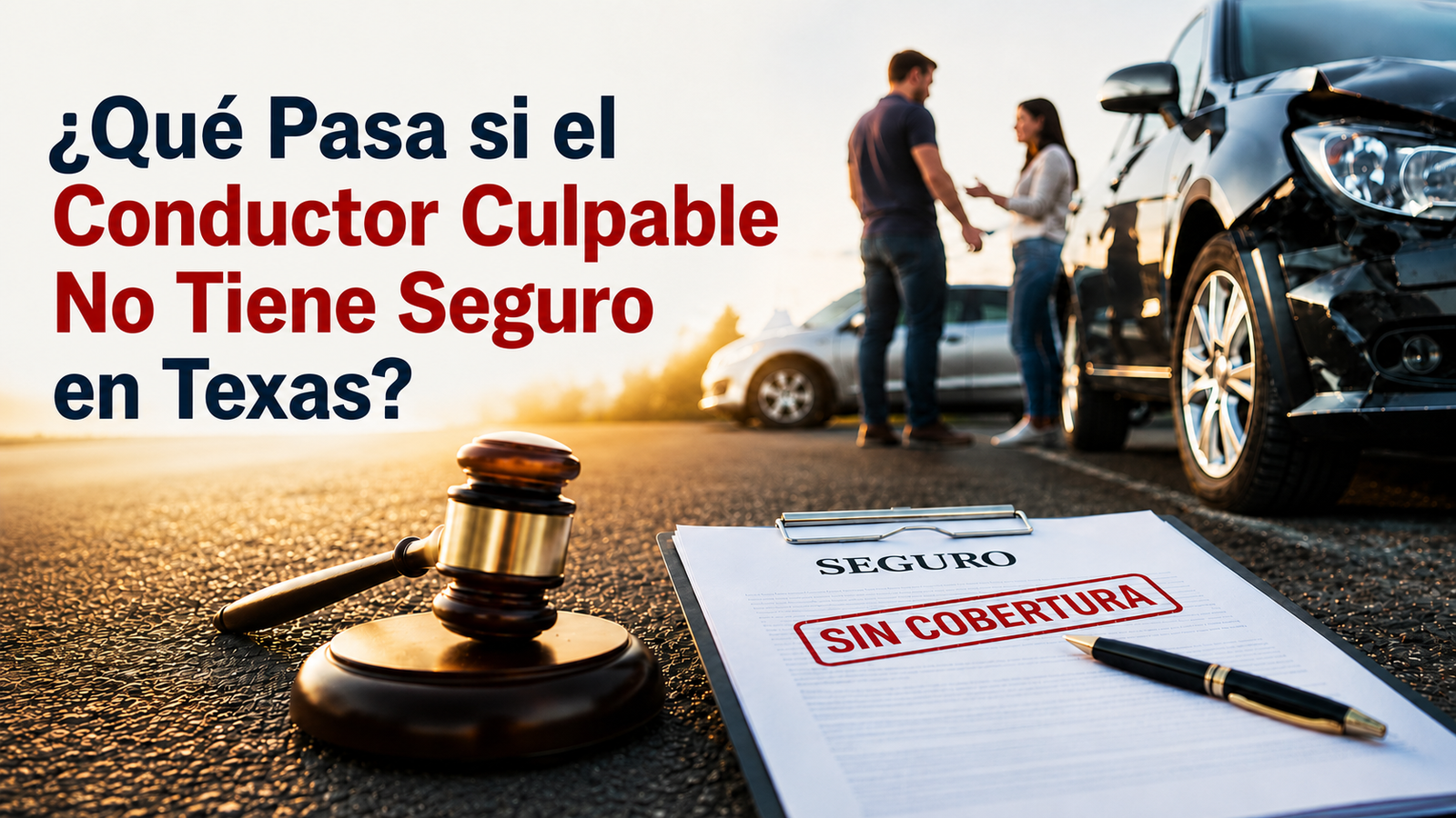 ¿Qué Pasa si el Conductor Culpable No Tiene Seguro en Texas
