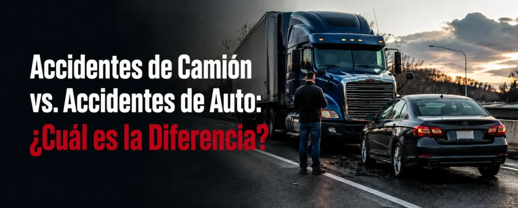 Accidentes de Camión vs. Accidentes de Auto